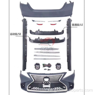Sehemu za Auto zilizobadilishwa BodyKit ya Camry 2018